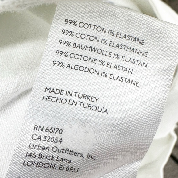 PILCRO Anthropologie White Denim 16W Plus size Wide Leg Ankle Pants High Rise - Picture 5 of 8